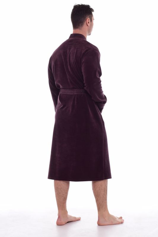 Men's robe 9-119b (plum)