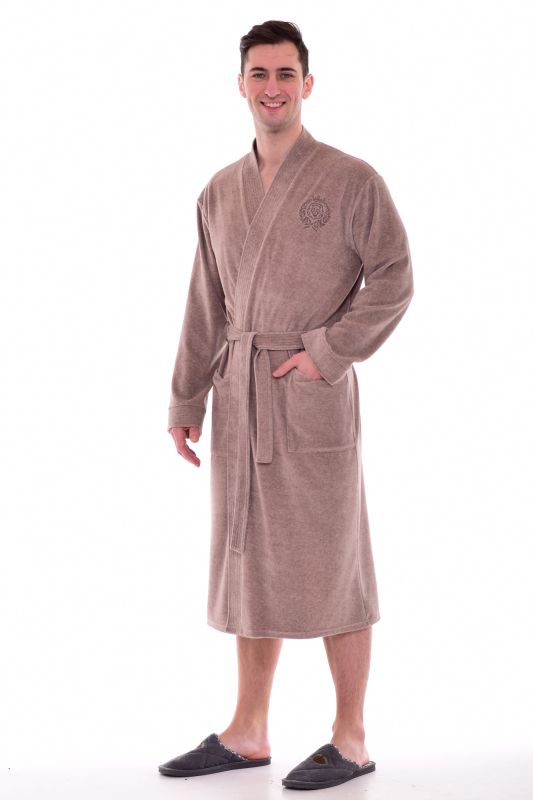 Men's robe 9-119zh (beige)