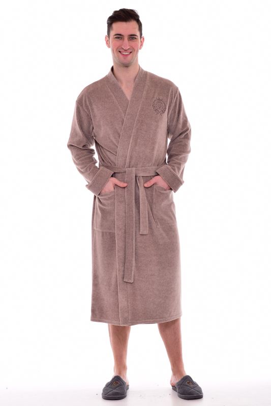 Men's robe 9-119zh (beige)