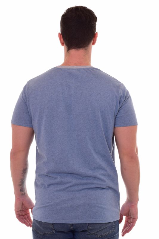 Men's T-shirt 9-130a (indigo-melange)