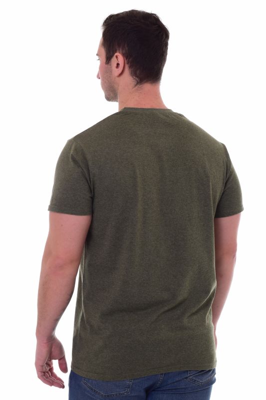 Men's T-shirt 9-130d (khaki-melange)