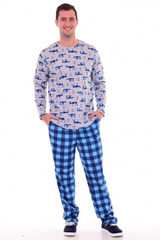 Men's pajamas 9-147 (blue)