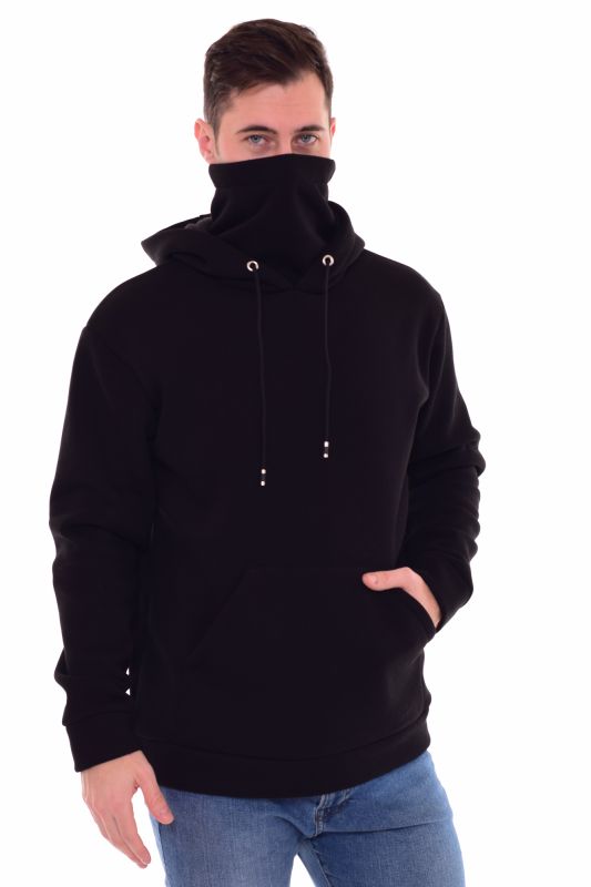 Men's sweatshirt 9-154A (black)