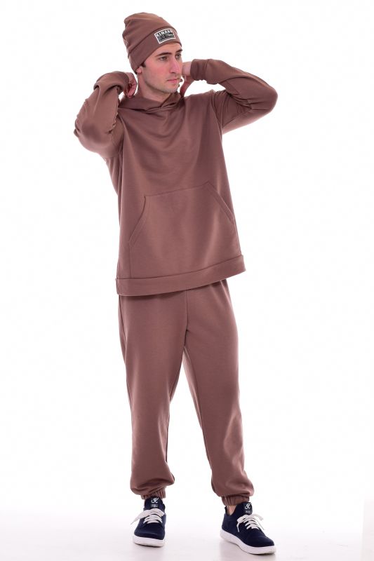 Men's suit with hat 9-156b (cocoa)