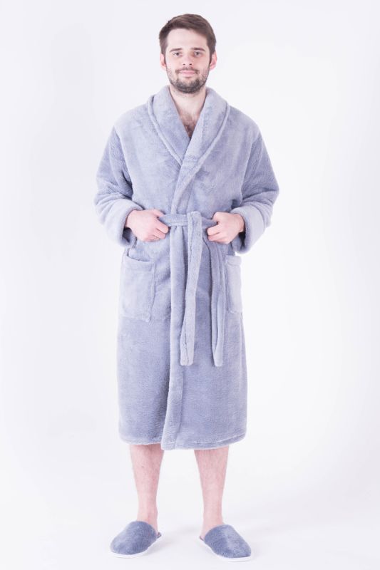 Men's dressing gown 9-16a (grey)