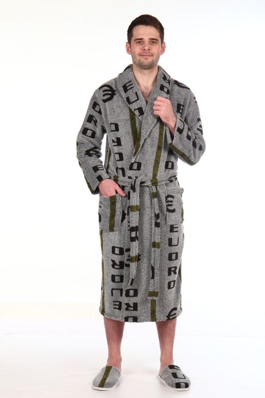 Men's bathrobe 9-16m (green euro)