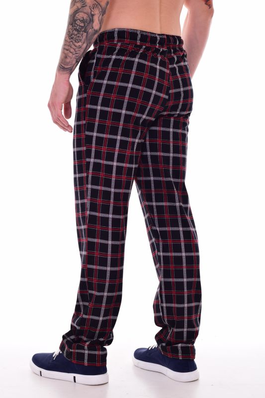 Men's trousers 9-172b (black+white)