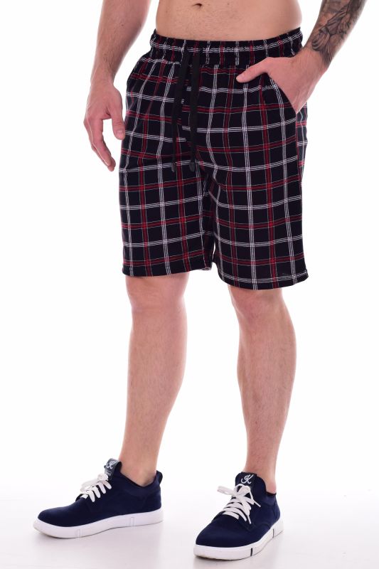 Men's shorts 9-173b (black+white)