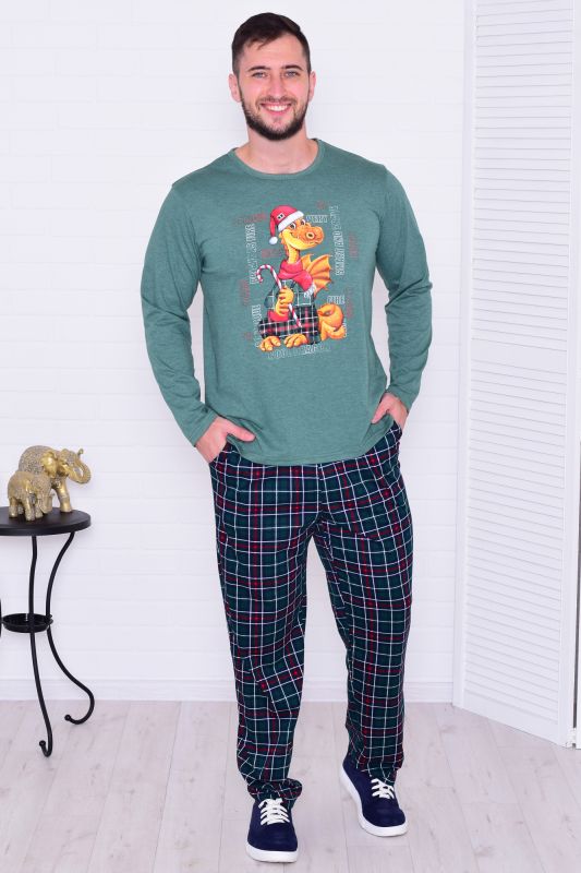 Men's pajamas 9-203 (izumrud) Dragon