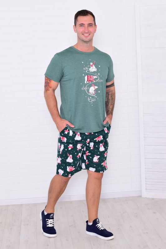 Men's pajamas 9-213 (izumrud)