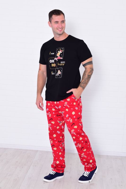 Men's pajamas 9-214 (black)