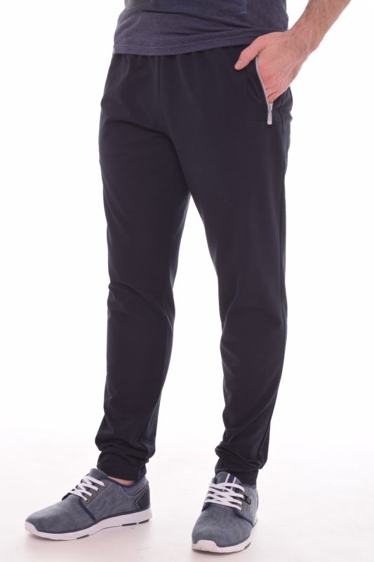 Men's trousers 9-91a (dark blue)