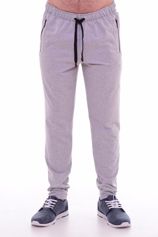 Men's trousers 9-91g (grey-melange)